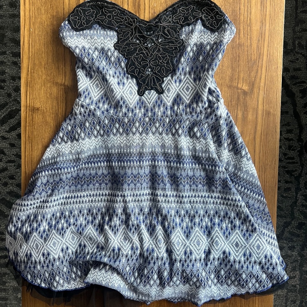 Free People Beaded Mini Dress